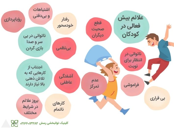 علائم بیش فعالی در کودکان
