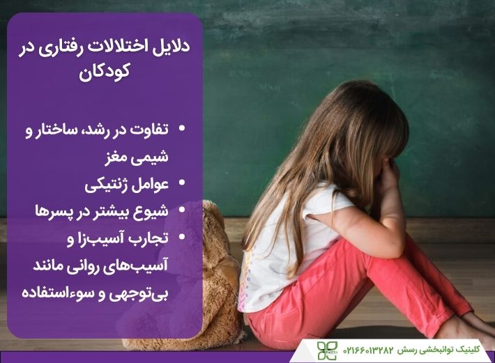 علل اختلالات رفتاری در کودکان