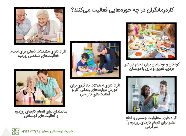 حوزههای مختلف کاردرمانی جسمی