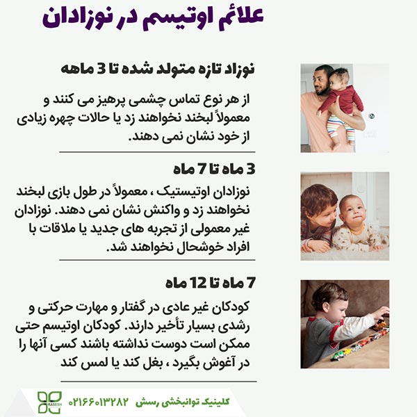 علائم اوتیسم در نوزادان