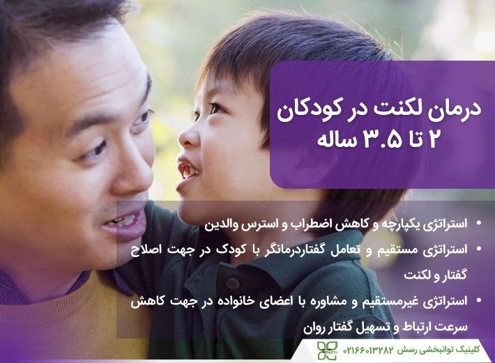 درمان لکنت کودک دو ساله