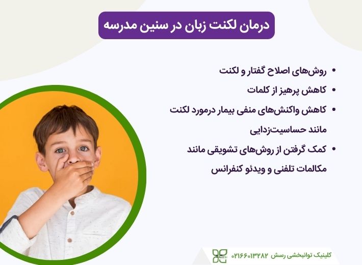 درمان لکنت در سنین مدرسه