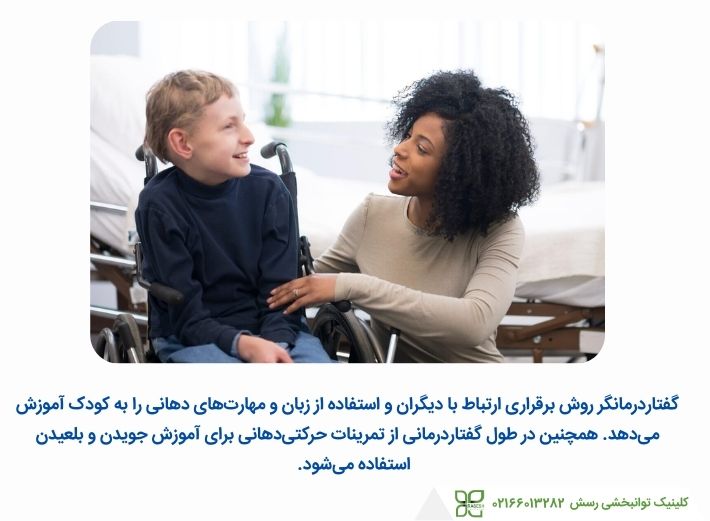 استفاده از گفتاردرمانی برای درمان فلج مغزی