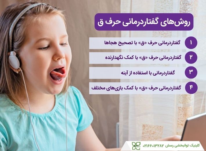 تکنیک های گفتاردرمانی حرف ق