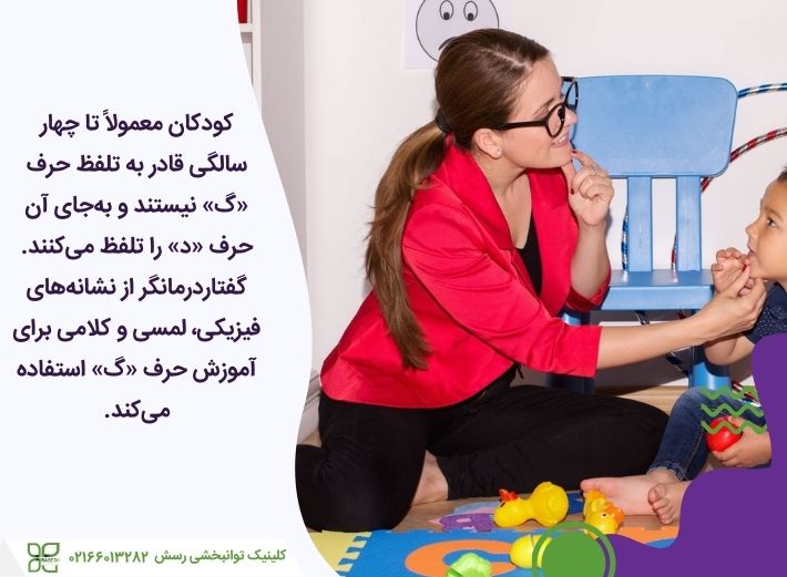 گفتاردرمانی حرف گ