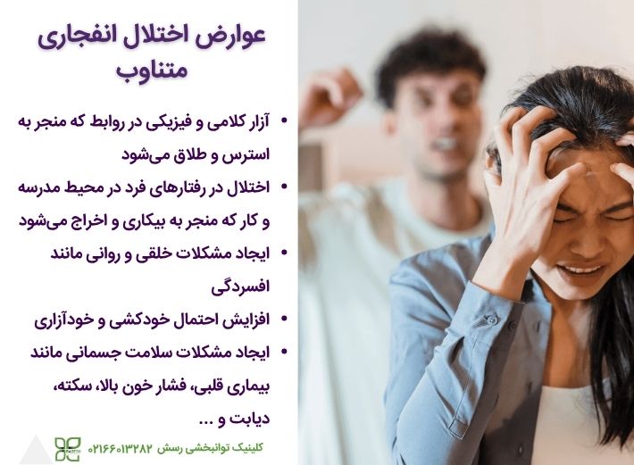 عوارض اختلال انفجاری متناوب
