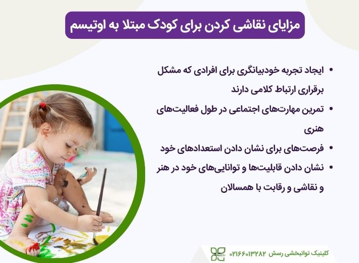 مزایای نقاشی برای کودک اوتیستیک