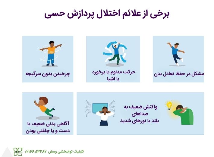 علائم اختلال پردازش حسی