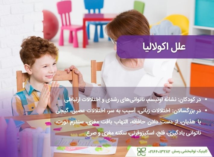 علت اکولالیا